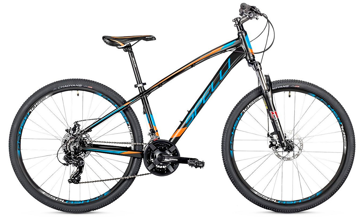Фотография Велосипед Spelli SX-2700 27,5" (2019) размер L, Черно-синий